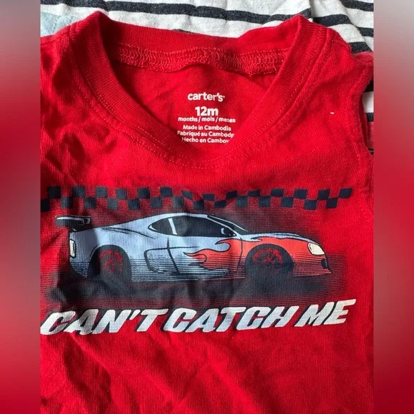 Baby Boy Summer Shirt Bundle - 12 Month Shirts - American Patriotic Shirts - Picture 5 of 6